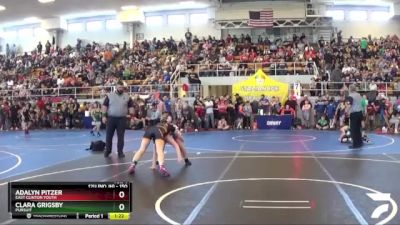 150 lbs Semifinal - Clara Grigsby, Pursuit vs Adalyn Pitzer, East Clinton Youth