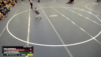 Cons. Round 1 - Max Dornfeld, St. Francis Gladiators Wrestling Club vs Clayton Brenner, Blaine Wrestling Association