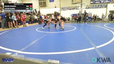 92 lbs Rr Rnd 3 - Kruse Sparks, Tonkawa Takedown Club vs Jacob Boren, Verdigris Youth Wrestling