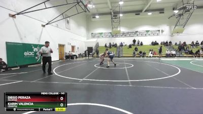 133 lbs Cons. Semi - Miguel Barreto-Gonzalez, Bakersfield College vs Roberto Rameriz, Cerritos