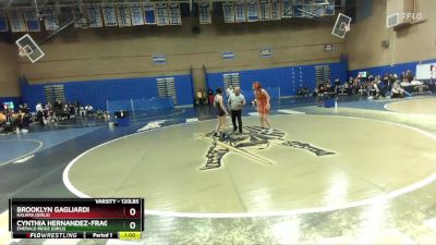 120lbs Cons. Round 2 - Brooklyn Gagliardi, Kalama (Girls) vs Cynthia Hernandez-Fraga, Emerald Ridge (Girls)