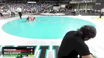 93 lbs Cons. Round 3 - Evelyn Emard, Team Scorpion Wrestling Club vs Brock Blankenship, Twin City Wrestling Club