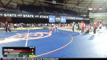 53 lbs Cons. Round 2 - Ava Emard, Team Scorpion Wrestling Club vs Abel Cyganowski, Shelton Wrestling Club