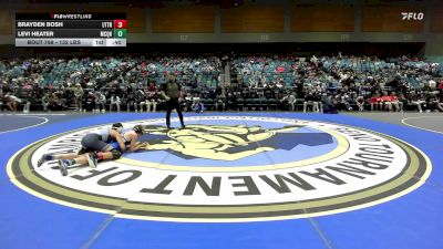 132 lbs Consi Of 32 #1 - Brayden Bosh, Layton vs Levi Heater, McQueen