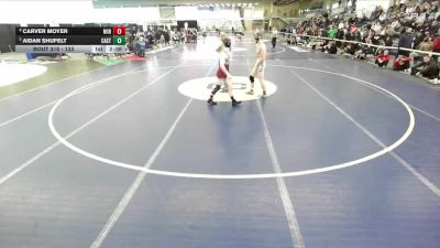 133 lbs Cons. Semi - Carver Moyer, Norwich vs Aidan Shufelt, Castleton