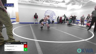 75 lbs 3rd Place - Landyn Hazlewood, Team Worx Wrestling Club vs Joseph Gregory, Shelton Wrestling Academy