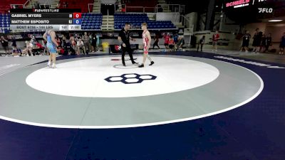 144 lbs Cons. Rd Of 64 - Gabriel Myers, IN vs Matthew Esposito, NJ