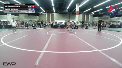 100 lbs Rr Rnd 2 - Michaela Rendon, Heart And Pride Wrestling Club vs Emmie Guitron, Rise Wrestling