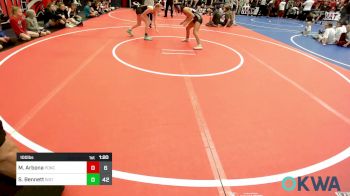 100 lbs Rr Rnd 2 - Marli Arbona, Ponca City vs Sophia Bennett, Sisters On The Mat Pink