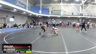 80 lbs Round 3 (6 Team) - Gus Engleman, Ragin Raisins Concord vs Abram Baer, Vipers Wrestling