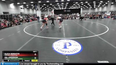 115 lbs Quarterfinal - Alicia Serratos, Surfside X Wrestling vs Mia Anderson, Nebraska Wrestling Academy