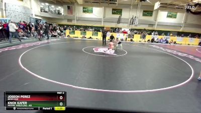 45 lbs Semifinal - Knox Kafer, MATPAC Wrestling - ND vs Joseoh Perez, Bear Cave