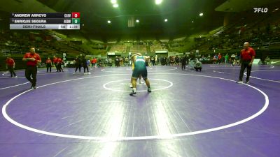 285 lbs Semifinal - Andrew Arroyo, Clovis vs Enrique Segura, Redwood -Visalia