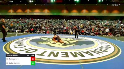 150 lbs Quarterfinal - Kiyanno Zuniga, Toppenish vs Gabriel Gallardo, Sahuarita