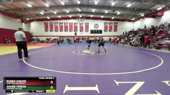 285 lbs Cons. Round 4 - Ruben Zarate, Utah Tech University vs Xavier Moran, Lemoore College