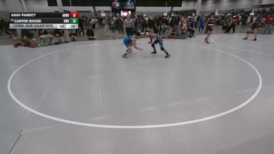 113 lbs Cons. Sub-quarters - Arav Pandey, American Dream Wrestling Club vs Carter Booze, UWC
