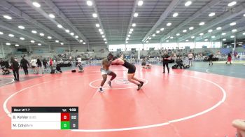 285 lbs Round Of 32 - Brock Kehler, Quest School Of Wrestling Gold vs Milan Colvin, Flickr Boyz