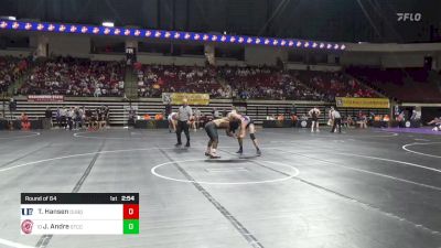 184 lbs Round Of 64 - Thomas Hansen, Dubuque WC vs Johnny Andre, Springfield Tech CC