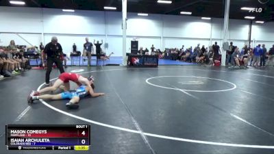 119 lbs Quarterfinals (8 Team) - Mason Comegys, Maryland vs Isaiah Archuleta, Colorado Red