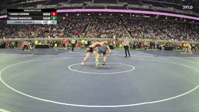 D2-132 lbs Cons. Round 2 - Izaak Kukulski, John Glenn HS (Bay City) vs Jason Downs, Huron HS (New Boston)