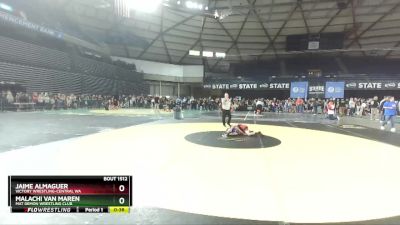 67 lbs Semifinal - Jaime Almaguer, Victory Wrestling-Central WA vs Malachi Van Maren, Mat Demon Wrestling Club