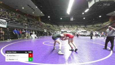 167 lbs Quarterfinal - Brock Kitchen, Buchanan vs Jackson Naven, Frontier