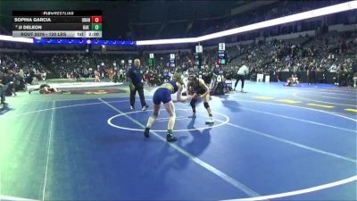 120 lbs Round Of 32 - Sophia Garcia, Orange Lutheran (SS) vs Jj Deleon, Oak Ridge (SJ)