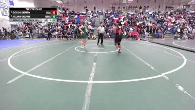 Girls 190 lbs Quarterfinal - Golda Demby, Hollister Girls vs Jillian Dedini, Westmoor Girls