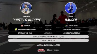 Jayden Portillo Khoury vs Owen Bauser 2025 ADCC Niagara Open