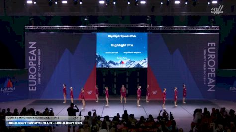 Highlight Sports Club - Highlight Pro [2026 Contemporary/Lyrical - U18 Day 2] 2026 The European Summit