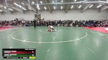 157 lbs Cons. Round 5 - Thomas Dunn, Roosevelt vs Wade Suckow, Fort Collins
