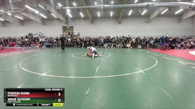 157 lbs Cons. Round 5 - Thomas Dunn, Roosevelt vs Wade Suckow, Fort Collins