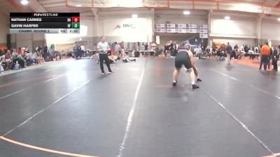 285 lbs Champ. Round 2 - Gavin Harper, Wheeling University vs Nathan Carnes, Belmont Abbey