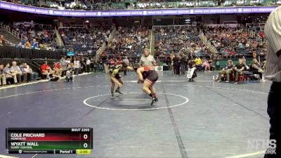 2A 157 lbs Quarterfinal - Cole Prichard, Morehead vs Wyatt Wall, Surry Central