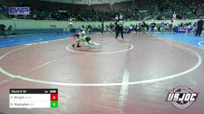 46 lbs Round Of 32 - Conner Wright, SlyFox Wrestling Academy vs Gavin Wigington, Blaine County Grapplers