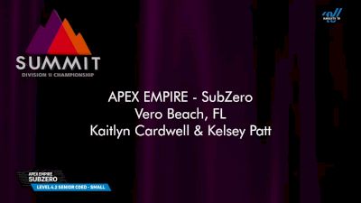 APEX EMPIRE - SubZero [2025 L4.2 Senior Coed - Small Prelims] 2025 The D2 Summit