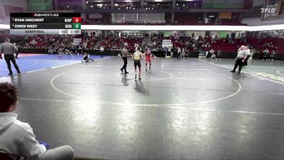 106 lbs Semifinal - Ryan Hirchert, Nampa vs Owen West, Borah