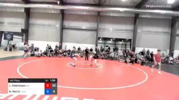 57 kg 5th Place - Logan Robinbson, Beca Gold vs Nino Morici, Lost Boys Wrestling Club