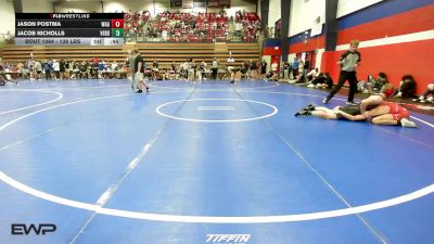 138 lbs Consi Of 8 #2 - Jason Postma, Wagoner High School vs Jacob Nicholls, Verdigris
