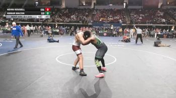 D 1 215 lbs Cons. Round 2 - Kemar Macon, Slidell vs Kevin Rousell, Chalmette