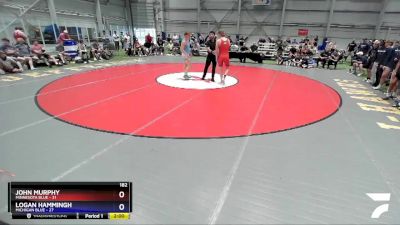 182 lbs Round 2 (8 Team) - John Murphy, Minnesota Blue vs Logan Hammingh, Michigan Blue