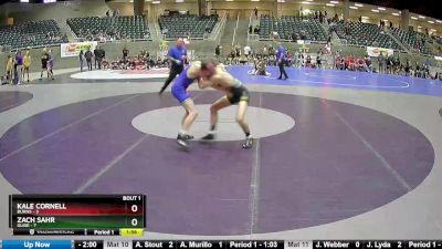 128 lbs Round 1 (4 Team) - Zach Sahr, Glide vs Kale Cornell, Burns