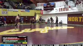 285 lbs Champ. Round 1 - Rylan Moldenhauer, Montana State University-Northern (Mont.) vs Brandon Sotomayor, Life Pacific University (Calif.)