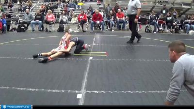 65 lbs Quarterfinals (8 Team) - Braden Dykhouse, Lowell WC vs Isac Catterfeld, Get Hammered