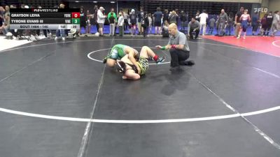140 lbs Semifinal - Grayson Leiva, York vs Tyrone Evans III, Vineland