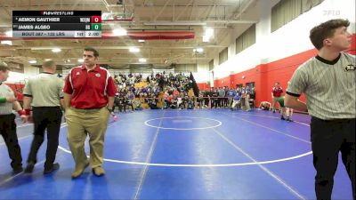 132 lbs 5th Place - Aemon Gauthier, Winnisquam vs James Algeo, Bishop Guertin