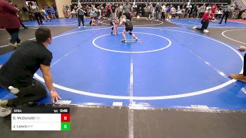 61 lbs Semifinal - Beau McDonald, Owasso Takedown Club vs Jonny Lewis, Tulsa Blue T Panthers