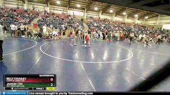 130 lbs Quarterfinal - Jaxson Cox, Roy Wrestling Club vs Billy Counley, Cedar Jr. Wrestling