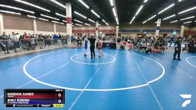 94 lbs Round 1 - Kadence Juarez, Texas vs Emily Borden, X-CLUSIVE Wrestling