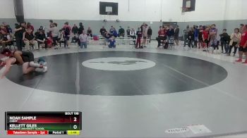 165 lbs Champ. Round 2 - Noah Sample, Cabot vs Kellett Giles, Memphis University School